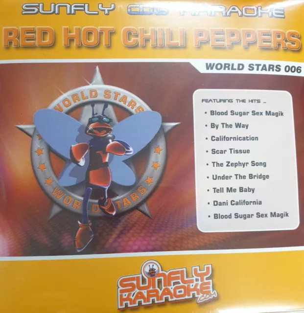 Sunfly Karaoke World Stars CDG Disc (SFWS006) - Red Hot Chili Peppers