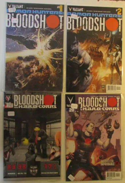 Bloodshot Lot of 4 #Armor Hunters 1,2,Hard Corps 15b,20 Valiant (2013) Comics