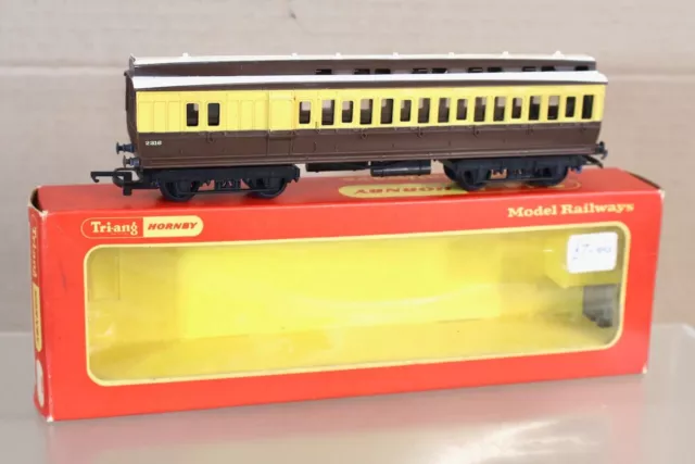 TRIANG HORNBY R333 GW GWR CLERESTORY 3rd CLASS BRAKE COACH 2316 BOXED oj