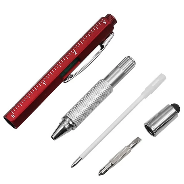 MULTI-FUNCTION TOOL PENLEVEL Scale Touch Screen,6in1 Metal Ballpoint ...
