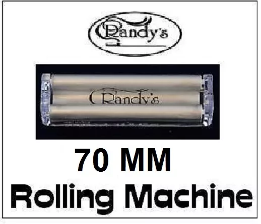 NEW! Randy's Roller - 70mm Cigarette Rolling Machine for single wide size papers