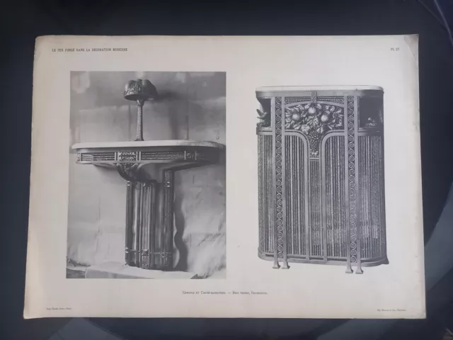 Le Forgé dans la Décoration Moderne Planche N°27 Ferronniers NICS 1925 G Fleury