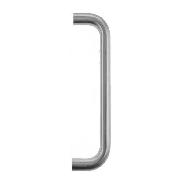 Dale Pull Bar Handle 'D' Shaped Bolt Through Satin Stainless Steel 300mm x 19mm