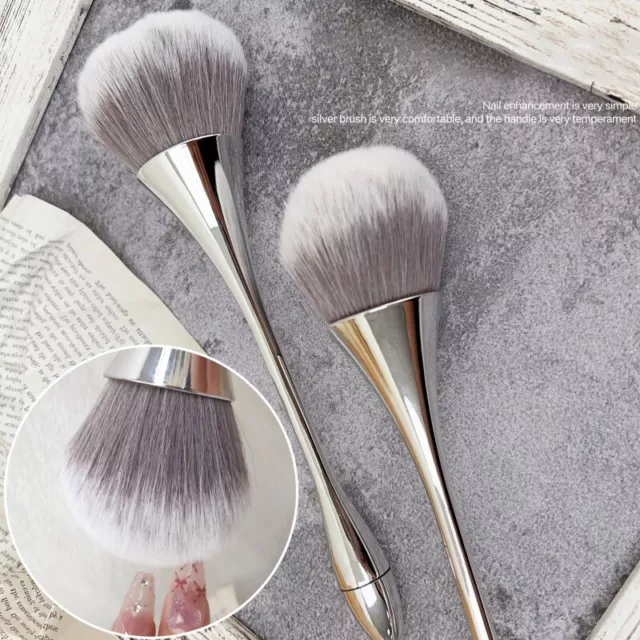 Cepillo de limpieza de polvo de uñas cabeza grande para manicura rubor polvos maquillaje Brushuk