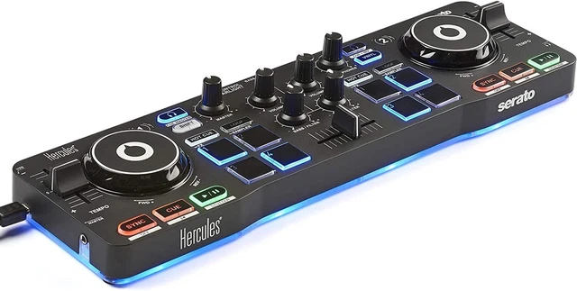 Djcontrol Starlight | Pocket USB DJ Controller with Serato DJ Lite, Touch-Sensit