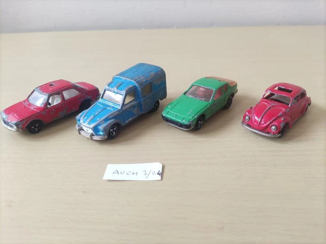 Lot De Miniatures Cliclac : Lancia, Porsche, Renault - Échelle 1:64, Occasion