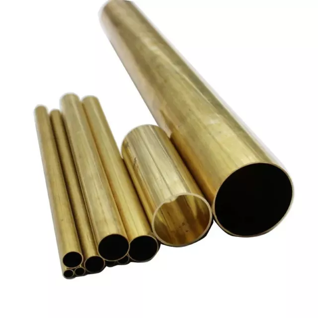 Round Tube Pipe Brass Diameter 28mm 29 30mm 32mm 33mm 34mm 35mm Length 50mm 1 Pc