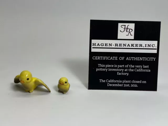 Hagen Renaker #915 481 & 495 2pc Tweetie Set Miniatures  Last of the HR Stock Y