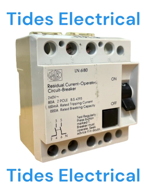 MK RCD 80 AMP 30 mA 2-polig 80A LN6180