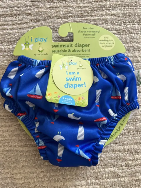 i play 6 Month Swim Swimsuit Diaper Nautical iplay by green sprouts