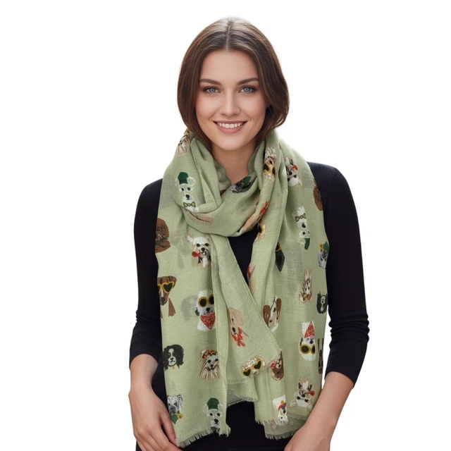 Écharpe Jacqmar Of London Vintage – Pied De Poule Beige – Femme FO393