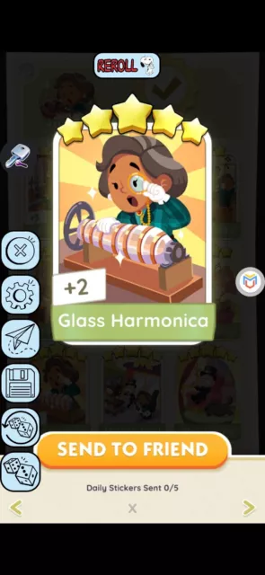 GLASS HARMONICA | Harmonica De Verre / Glass Harmonica Monopoly Go