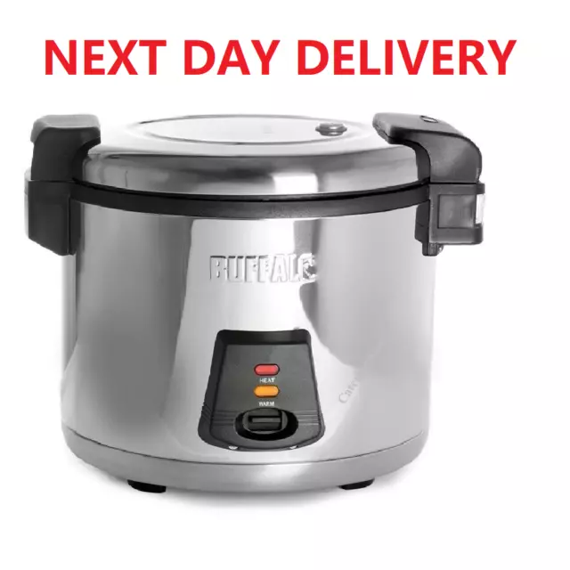 Buffalo 6 Litre Commercial Rice Cooker Warmer for Restaurant Take Away Pub Hotel