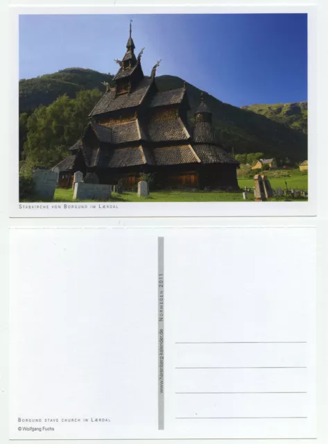 79950 - Stabkirche von Borgund, Laerdal - alte Ansichtskarte