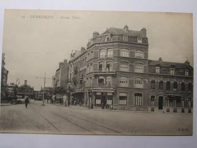 06E27 Cpa 59 - Ancienne Carte Postale Dunkerque - Avenue Thiers