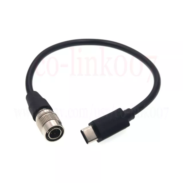 USB Type-C to Hirose 4Pin for Zoom F4 F8 Sound Devices 644 688 Fast Power cord
