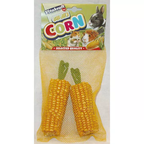 Vitakraft Golden Corn Treats Rabbit Guinea Pig Rats    2 Cobs Per Pack!