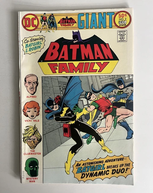 Batman Family #2 (1975) FN/VF Original Owner Batgirl Robin Gil Kane Cover Art