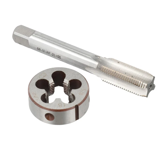brand-new-hand-taps-5-8-18-tap-5-8-18-die-durable-high-speed-steel