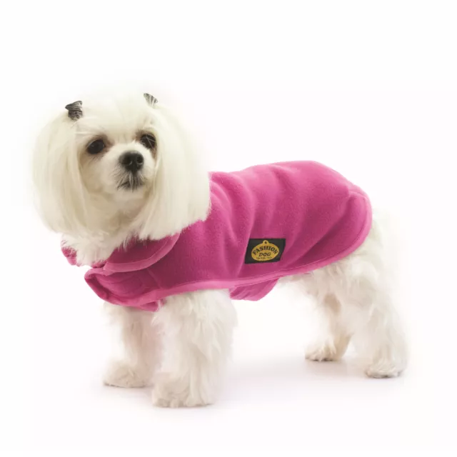 Fashion Dog Fleece-Hundemantel - Fuchsia - 80 CM Manteau Polaire pour Chien