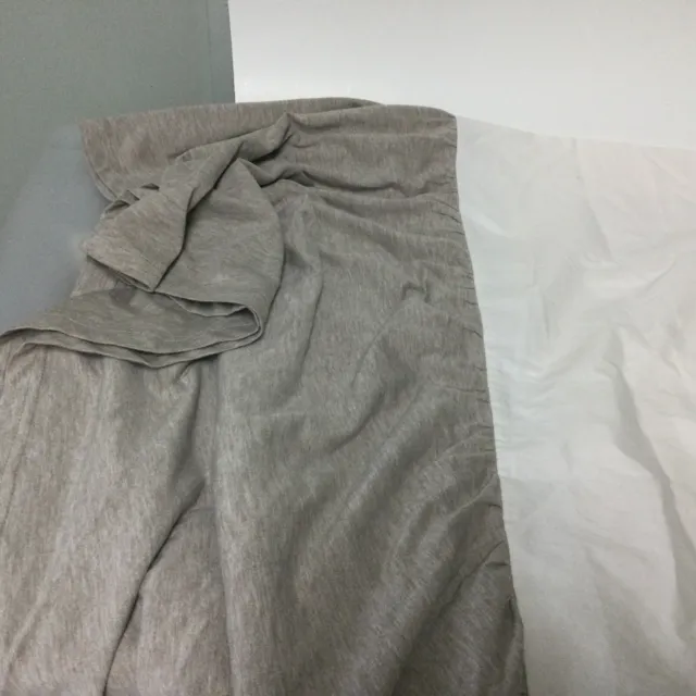 RH Restoration Hardware Baby & Child Cotton Polyester Dark Beige Crib Bed Skirt