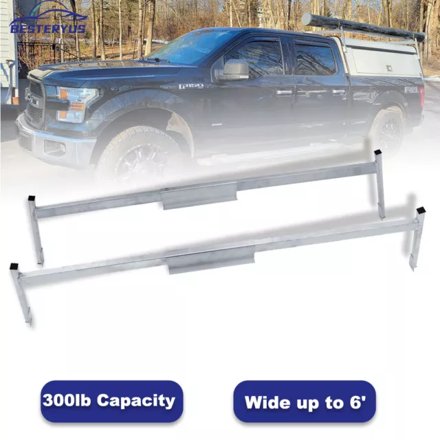 Universal Adjustable Aluminum Ladder Rack for Enclosed Trailer & Topper