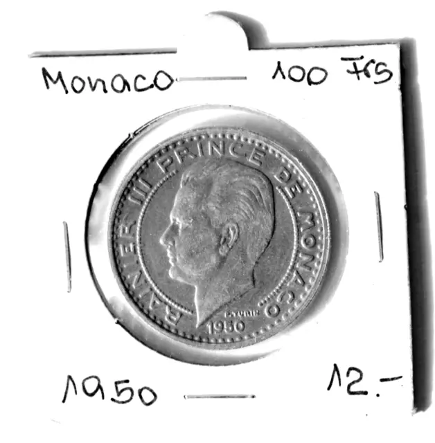 Rainier III. Prinz von von Monaco, 100 Francs, 1950