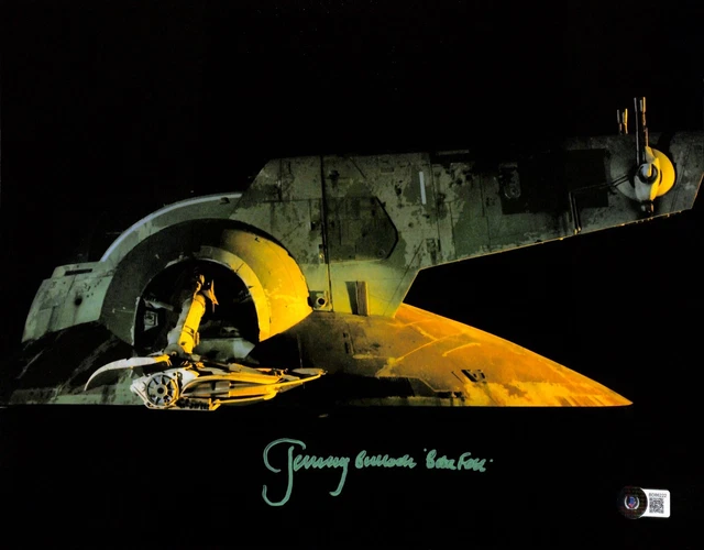 Jeremy Bulloch Boba Fett Slave 1 Star Wars ESB Signed 11x14 Photograph BECKETT