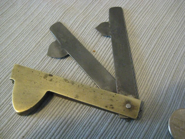 Antique Civil War Era Blood Letting Tool/Fleam FULTON CUTLERY CO. GOOD USED Antique Civil War Era Blood Letting Tool/Fleam FULTON CUTLERY CO. GOOD USED