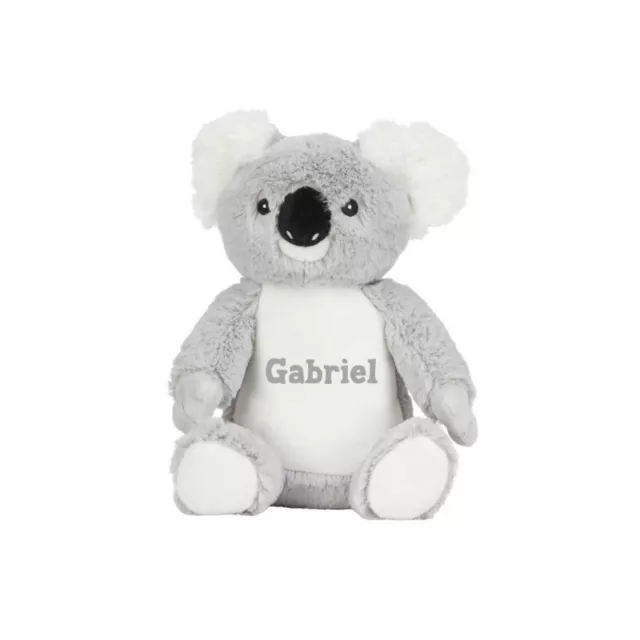 Mini peluche doudou lapin blanc personnalisé au prénom