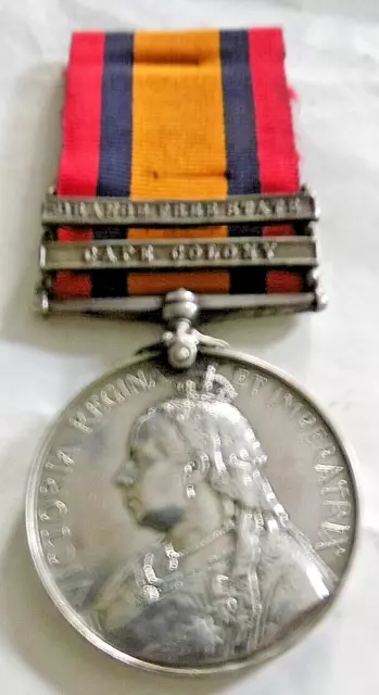2 Clasp Qsa Queens South Africa Medal Dated ? Pte Bowles 2 Royal Berkshire Regt