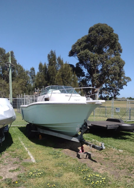 boat cabin fibreglass 200 Hp yamaha outboard with tandem trailer 22ft boat cabin fibreglass 200 Hp yamaha outboard with tandem trailer 22ft
