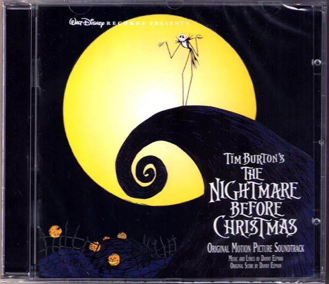 THE NIGHTMARE BEFORE CHRISTMAS Danny Elfman Tim Burton OST Soundtrack CD Disney