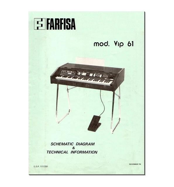 FARFISA VIP-61 SERVICE Manual Schematic Diagrams Schaltplan Schema