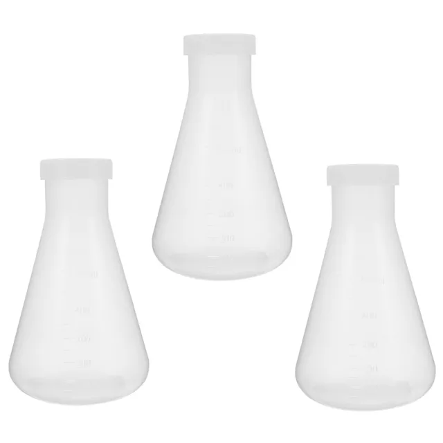 3pcs Erlenmeyer Flask Set - Lab Conical Flask (100ml, 250ml, 500ml)
