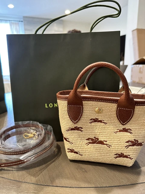Longchamp Le Pliage Paris-Saint-Tropez Tote Mini Basket Bag Crossbody ~NWT~