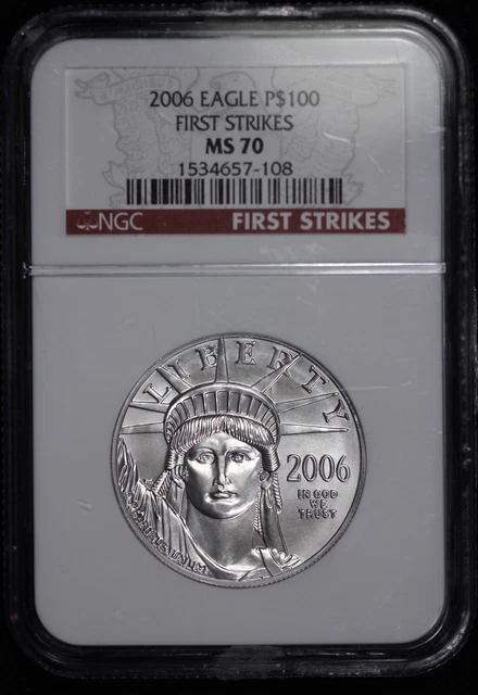 2006 Platinum $100 American Eagle 1oz NGC MS 70 First Strike