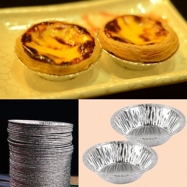 muffin cookie costatine di stampo usa e getta foglio di alluminio cup silver