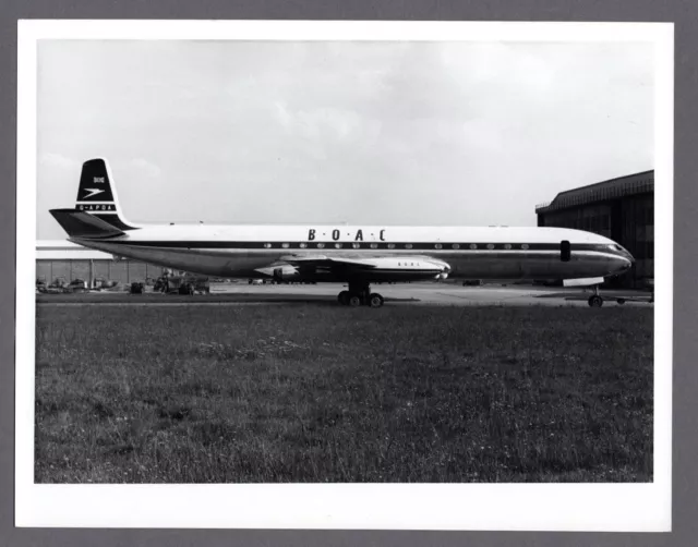 Boac De Havilland Comet 4 G-Apda Original Large Vintage Manufacturers Photo