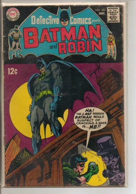 DC Comics Batman In Detective #382 December 1968 VG+