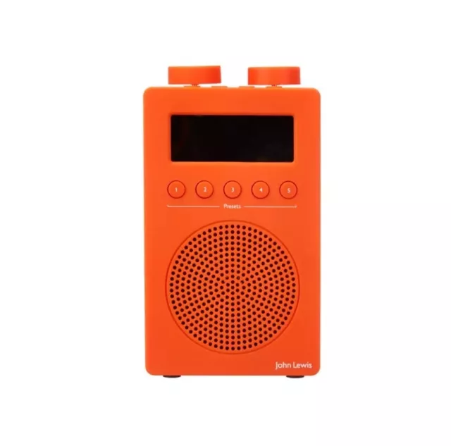 John Lewis ANYDAY Spectrum Solo Portable DAB+/FM Digital Radio, Burnt Orange