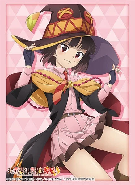 megumin card sleeves KonoSuba C94 doujin Sleeve Protector Each pack contains 75 card sleeves Bushiroad Sleeve Collection High Grade