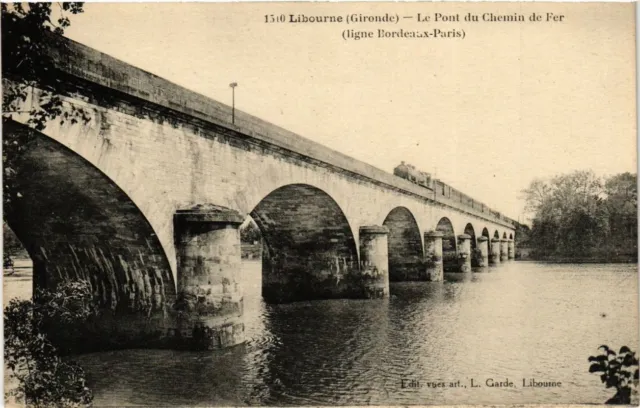 CPA LIBOURNE Le Pont du Chemin de Fer (336337)