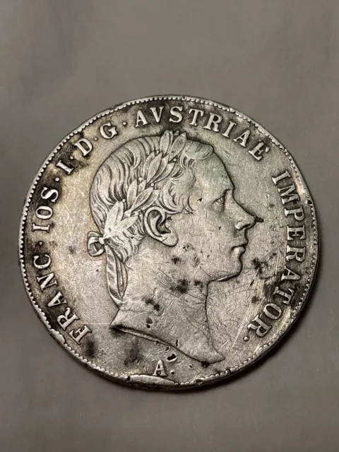 1856 AUSTRIA FRANZ JOSEPH I SILVER 1 THALER - You Grae It (#Ax84)