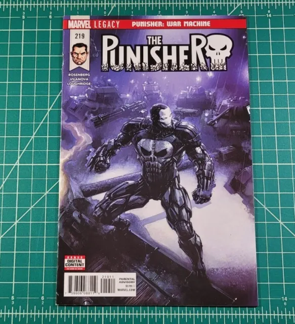 The Punisher #219 (2018) 1st Frank Castle War Machine Armor Marvel Crain FN/VF