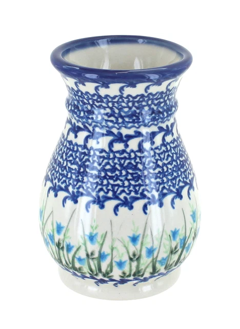Blue Rose Polish Pottery Misty Small Vase