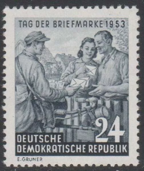 DDR 1953, Mi.-Nr. 396**, "Tag der Briefmarke 1953", postfrisch, TOP !!