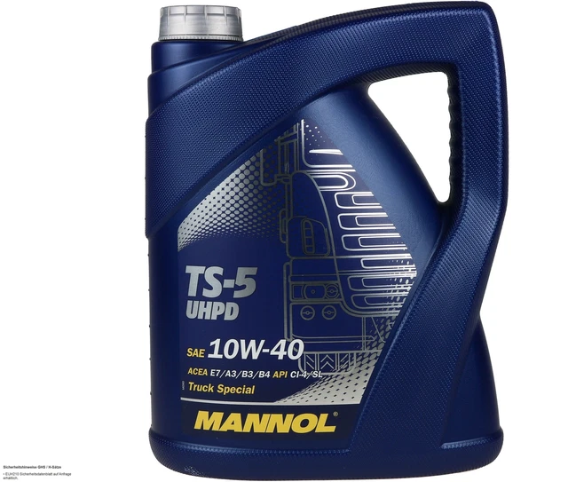 MANNOL Diesel EXTRA Motoröl 10W40 API CH-4/SL, 5 Liter Mit Ausgießer - Für Diesel-Motoren