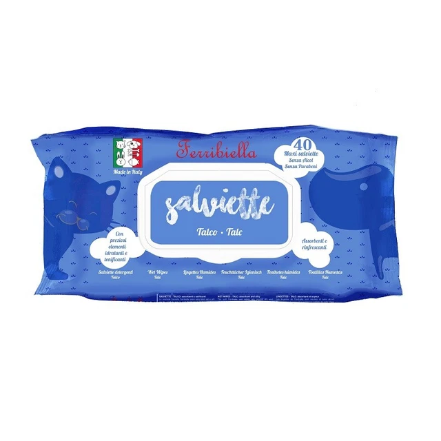 FERRIBIELLA TOALLITAS TALCO, 40 uds