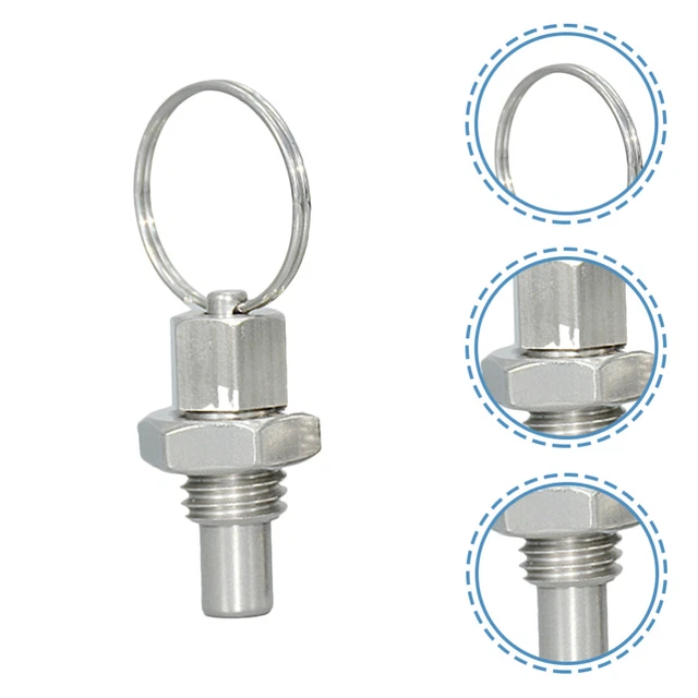 4 Pcs Federzugring Rostfreier Stahl Arretierbarer Rastbolzen